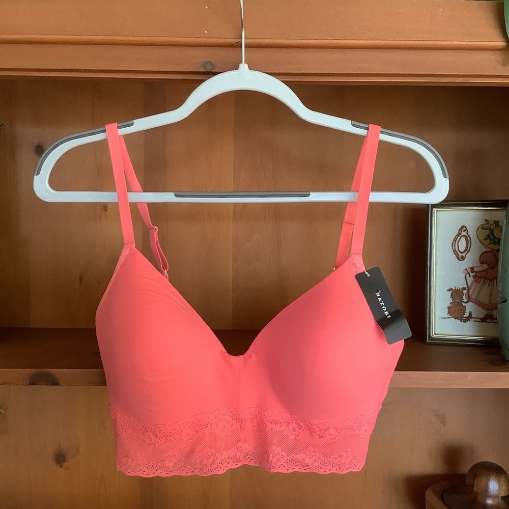NWT Natori Bliss Perfection Contour Soft Cup Bra in Sunrise (Coral) Size 32DDD - Picture 2 of 12